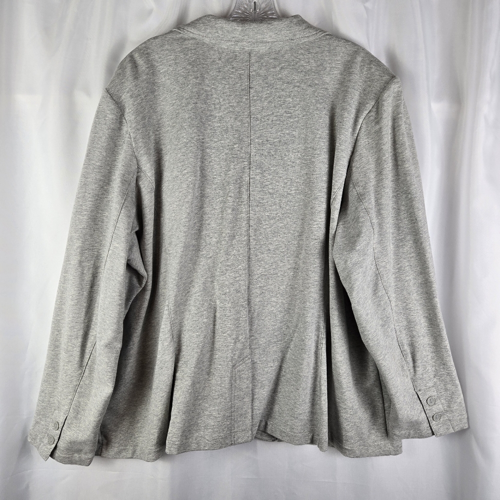 NEW Covington Cotton Stretch Comfort Knit Blazer Jacket Womens Plus Size 24/26W - Picture 13 of 16